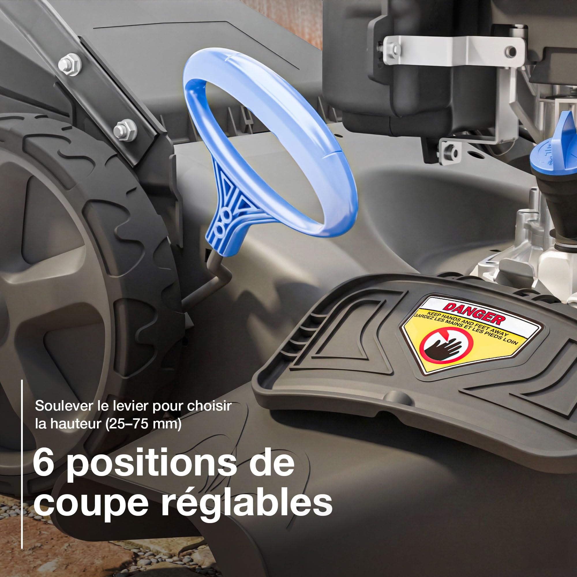 Hyundai HYM17150SPX tondeuse thermique autotractée 43 cm 4-en-1