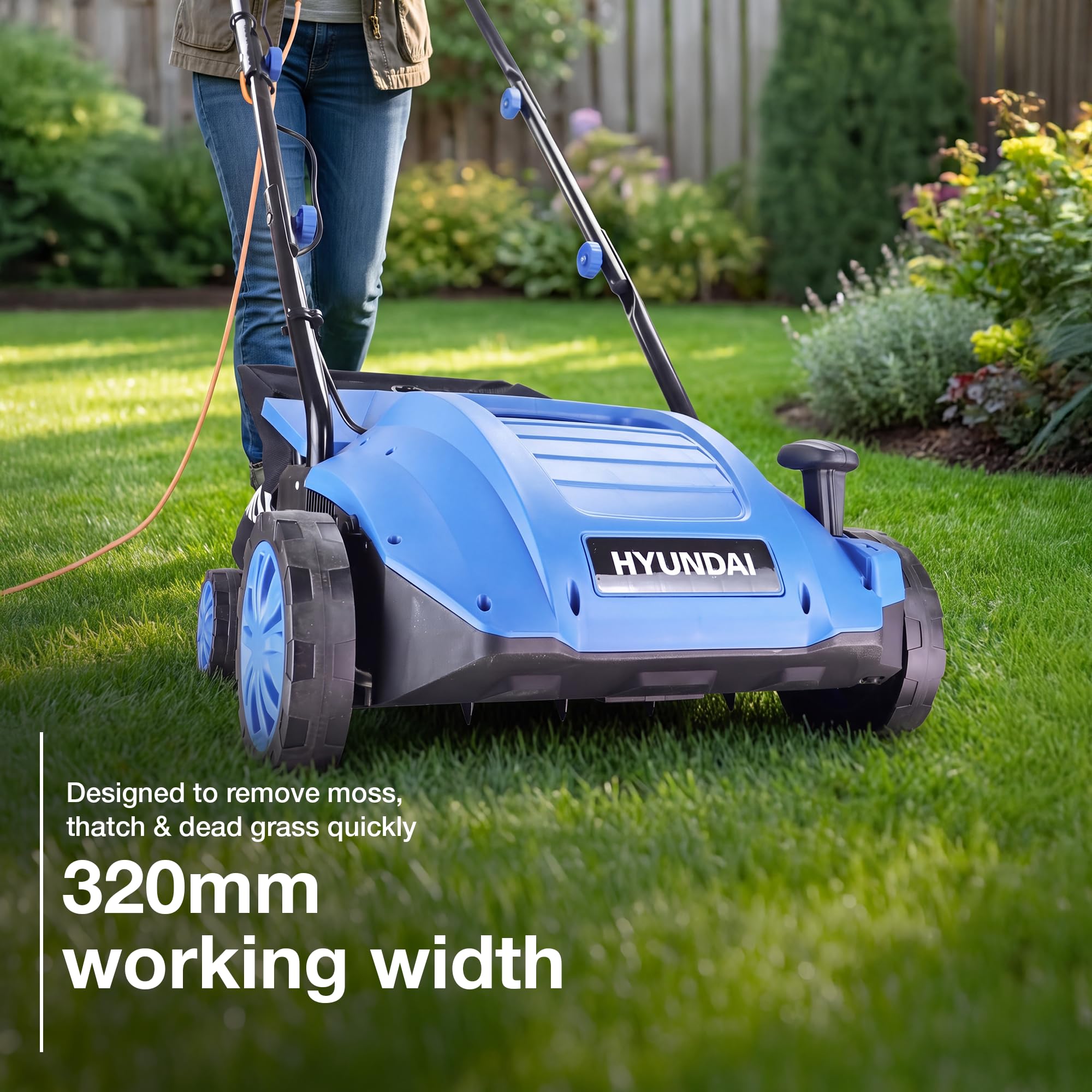 Hyundai Garden Tools HYSC1532E scarificateur 1500W 32 cm