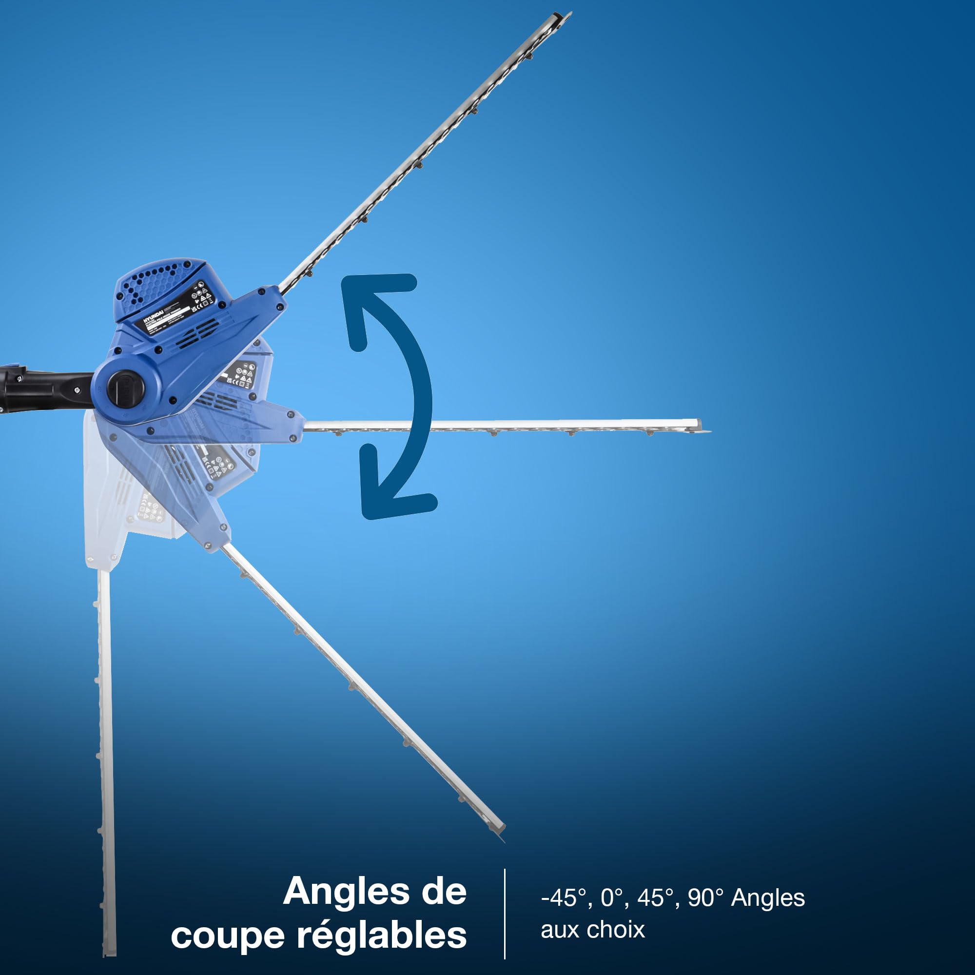 Hyundai HYPHT550E taille-haie perche filaire 550 W 3,5 m