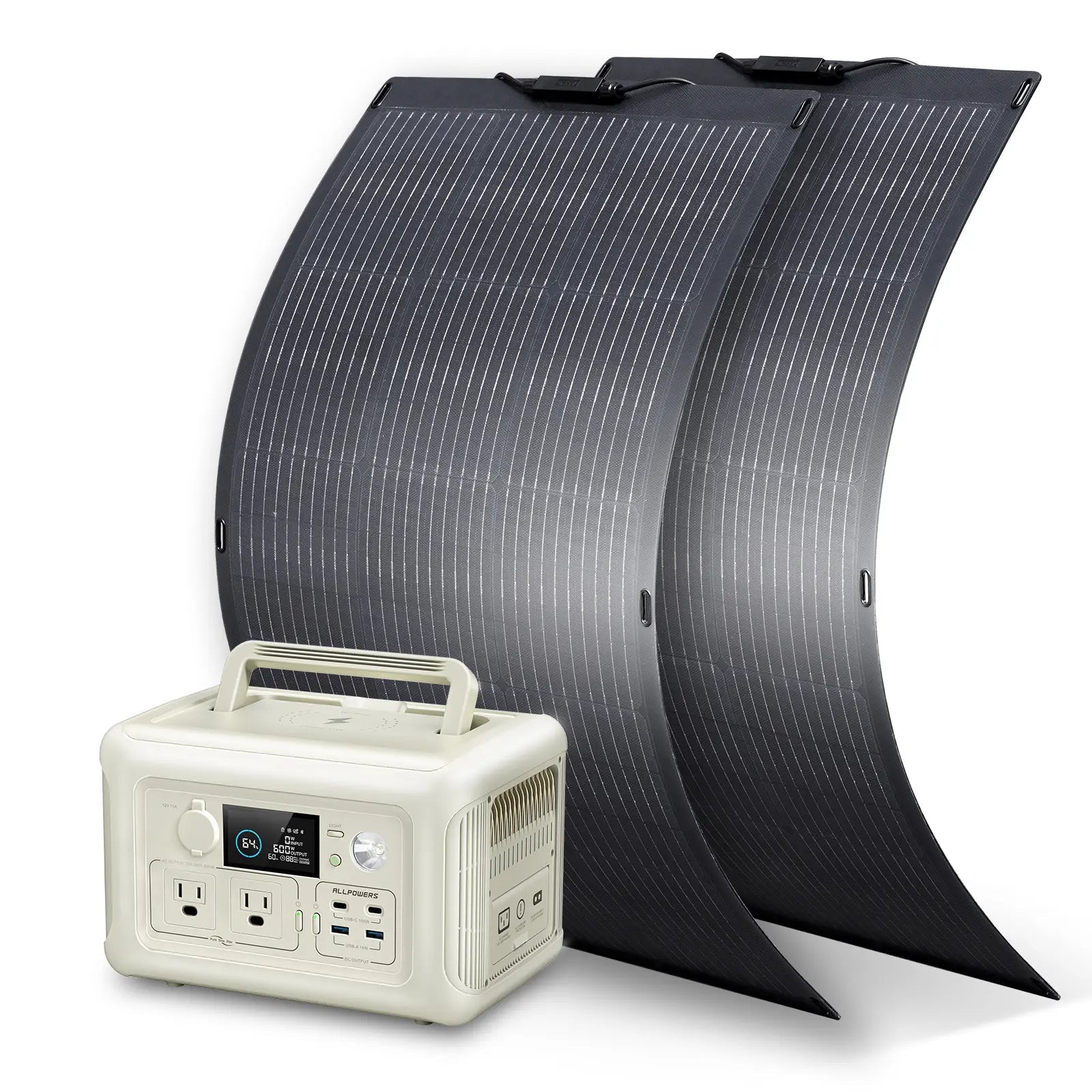 ALLPOWERS Solar Generator R600 station portable 299Wh 600W + panneau 100W