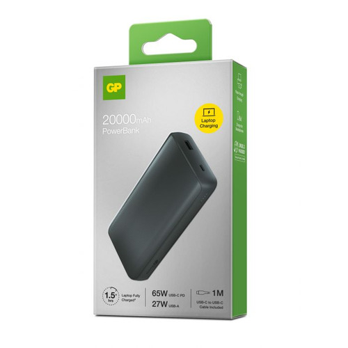 POWERTEC batterie externe 20000mAh USB-C PD 65W
