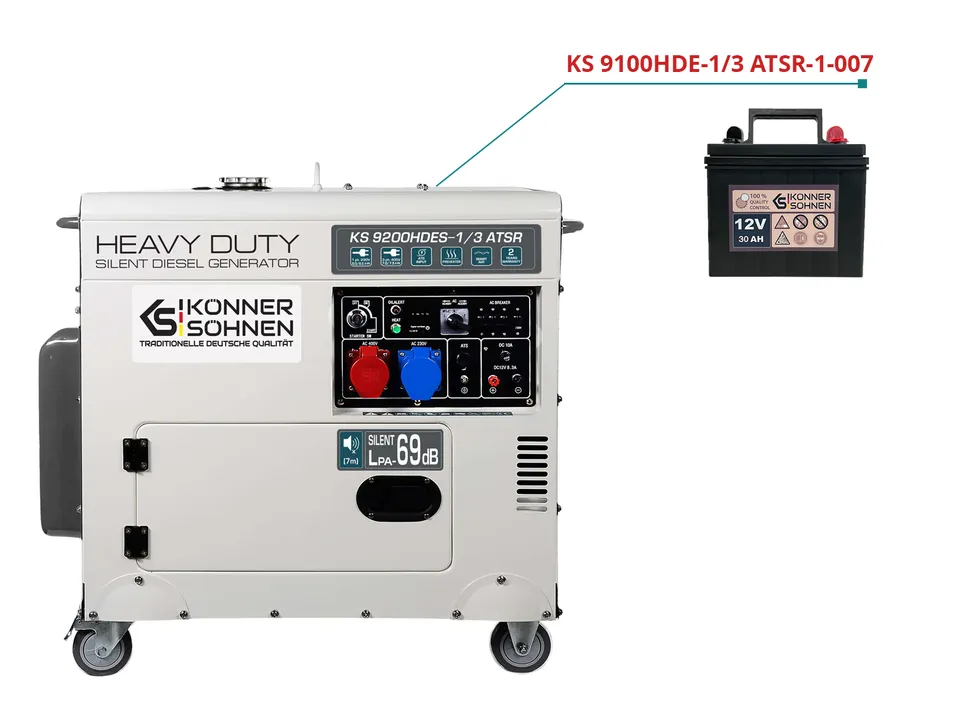 Könner & Söhnen HEAVY DUTY batterie générateur diesel