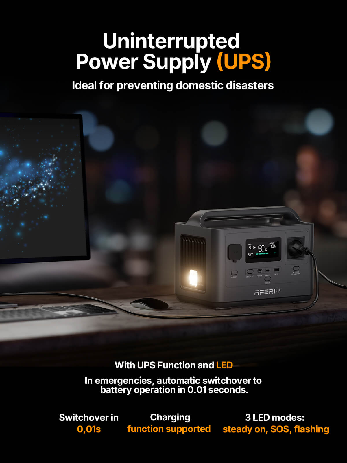 AFERIY Nomad400 P040 station énergie 400W 256Wh