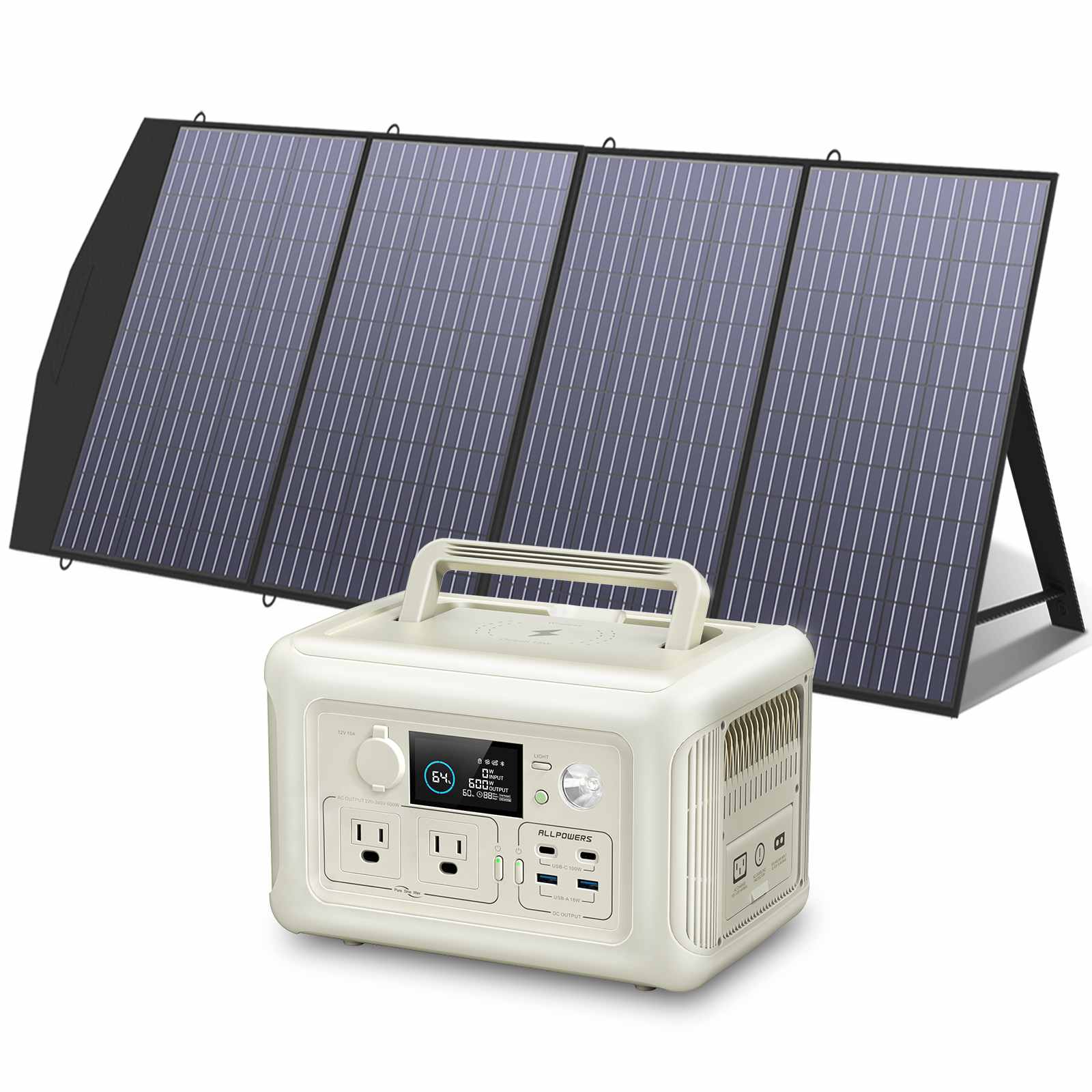 ALLPOWERS R600 station énergie 600W 299Wh + 200W noir