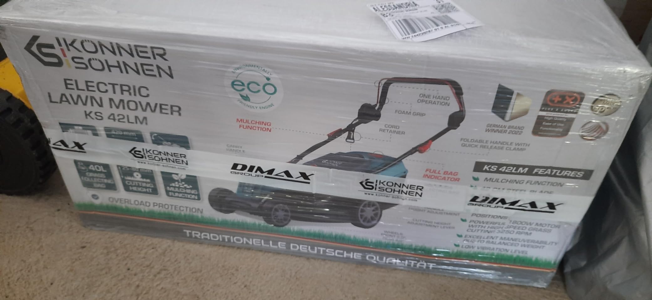 Könner & Söhnen KS LBV-40V aspirateur souffleur batterie 40V turbo