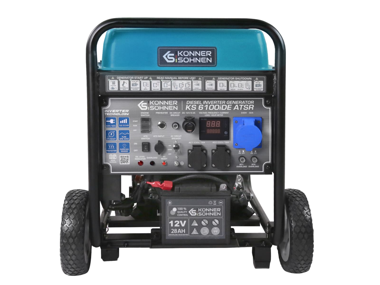 Könner & Söhnen KS 6100iDE ATSR inverter diesel 230V