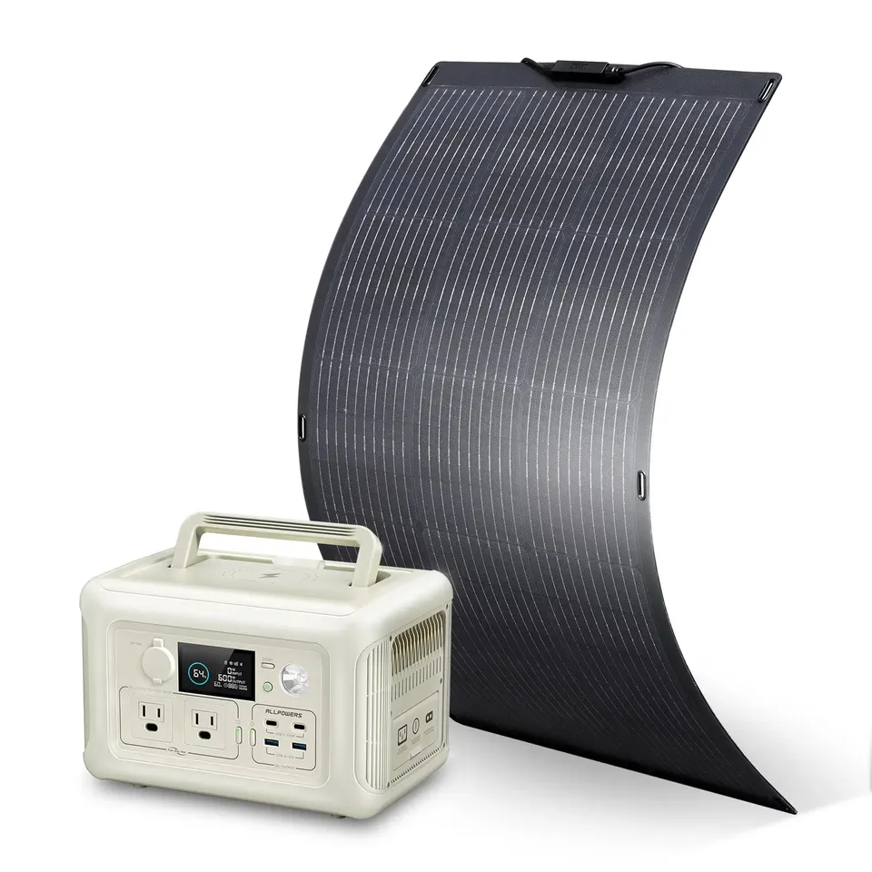 ALLPOWERS Solar Generator R600 station portable 299Wh 600W + panneau 100W