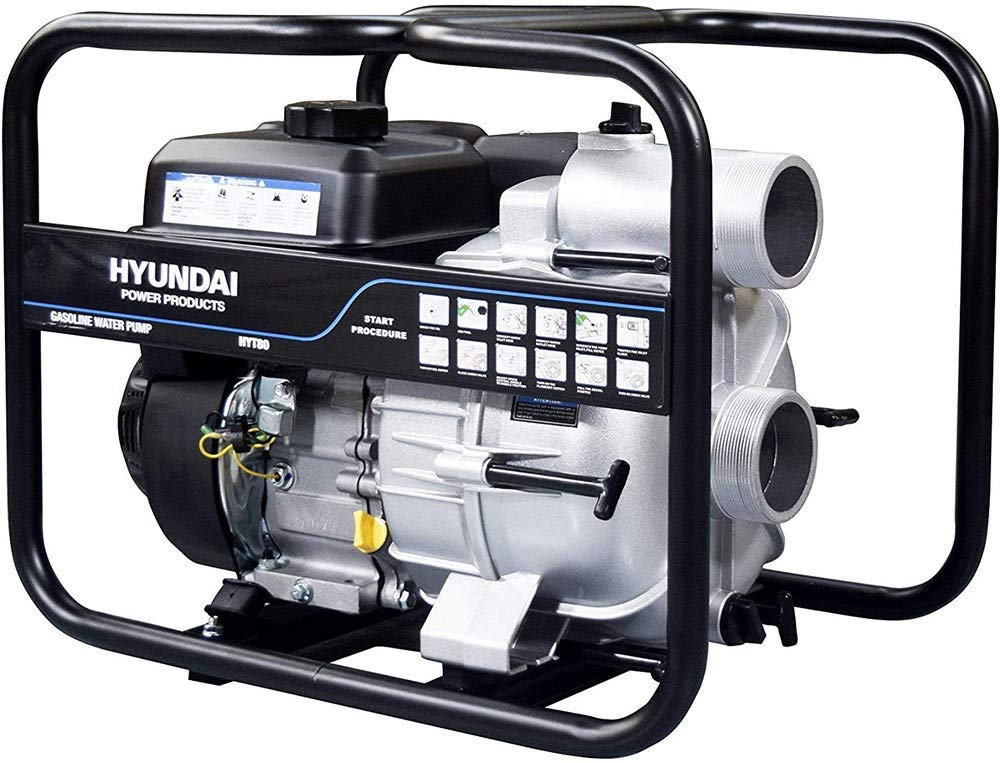 Hyundai HYT80 motopompe thermique essence eaux chargées 212cc