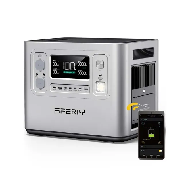 AFERIY Haven2400 P210 station énergie 2400W 2048Wh argent