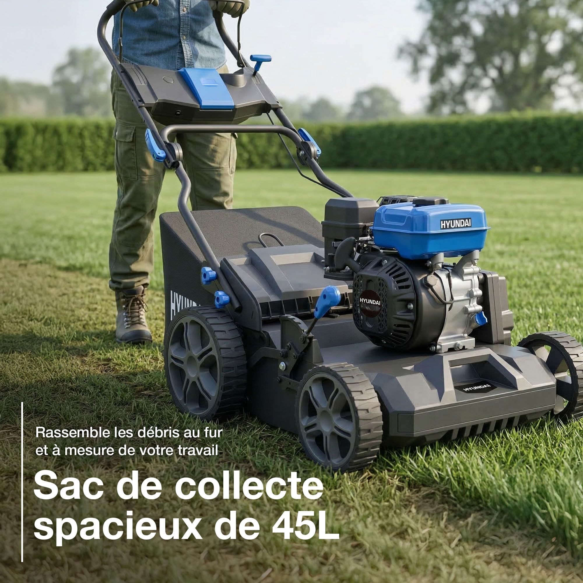 Hyundai Garden Tools HYSC225X scarificateur essence 44cm 45L