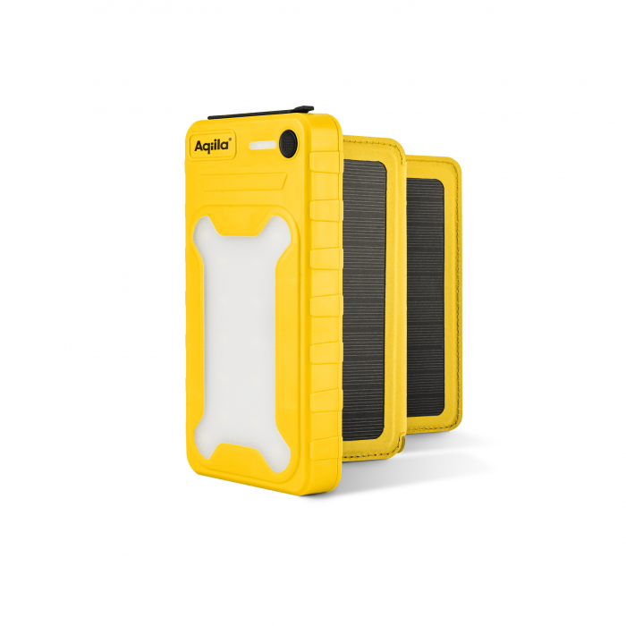 POWERTEC lampe LED solaire 100 lumens batterie 10000 mAh