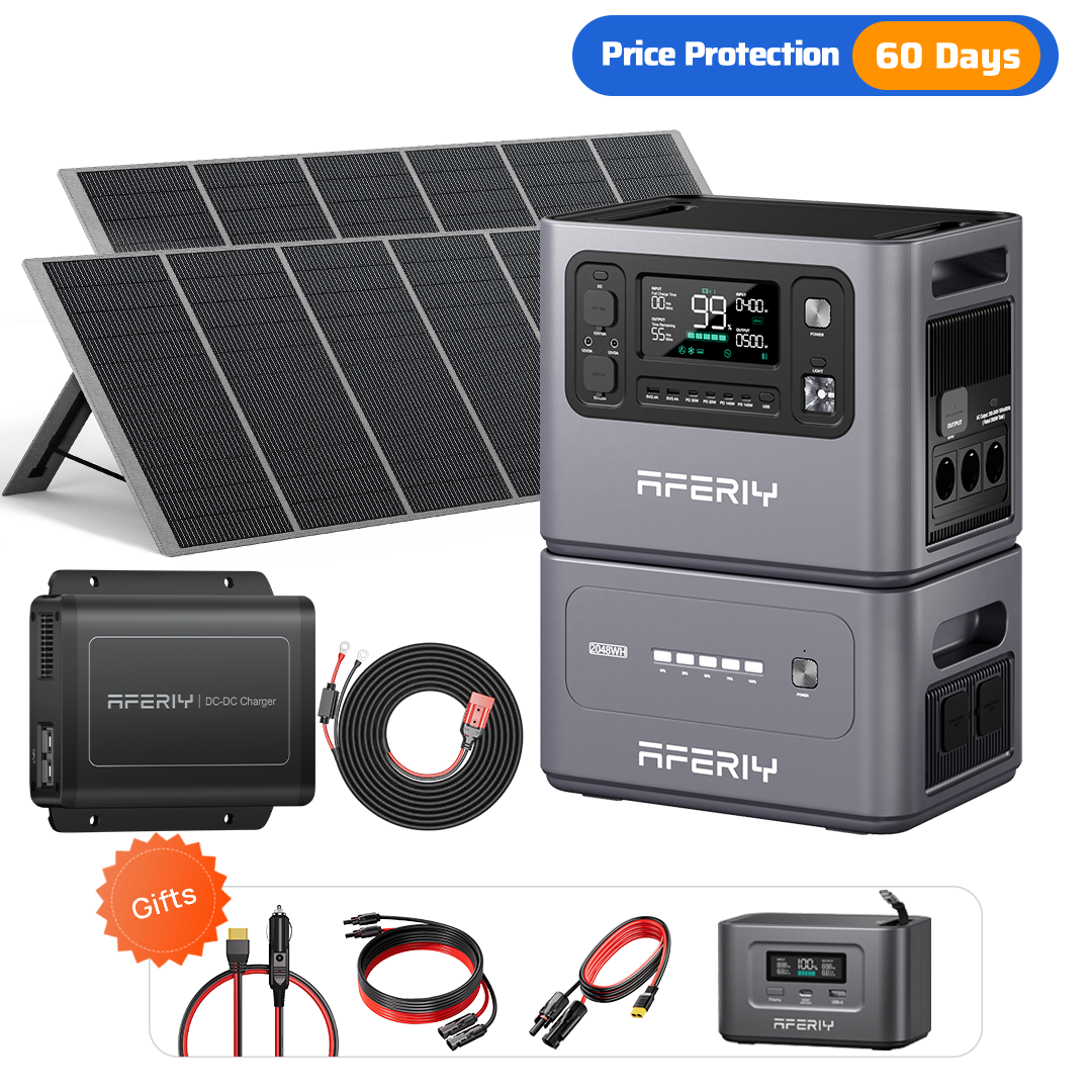 AFERIY P280 Kit solaire 4096Wh + 2 panneaux 400W
