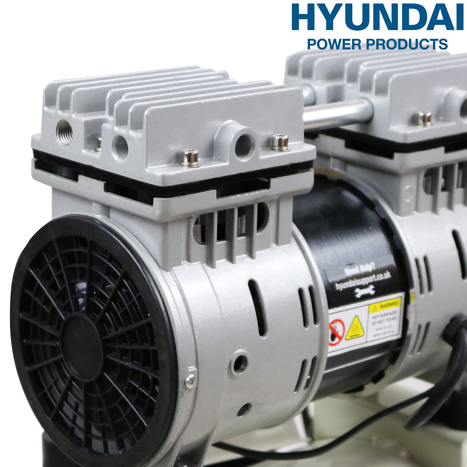 Hyundai HY7524 compresseur d’air 24 L 750 W sans huile