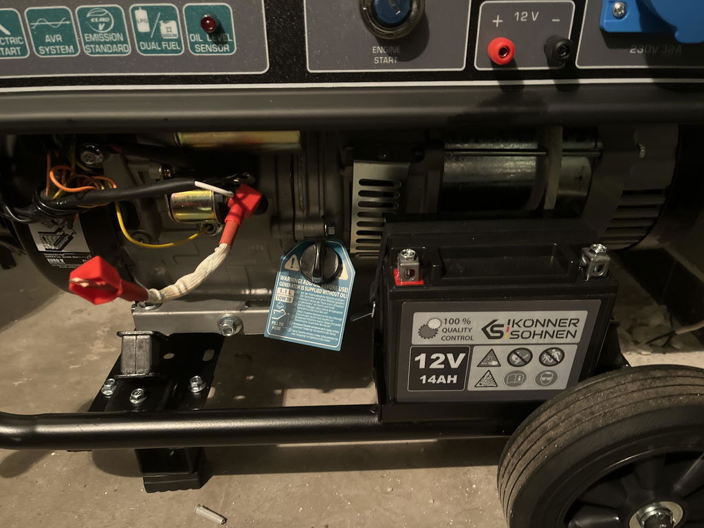 Könner & Söhnen DUAL FUEL KS 9000E G groupe électrogène essence gaz 6 kW