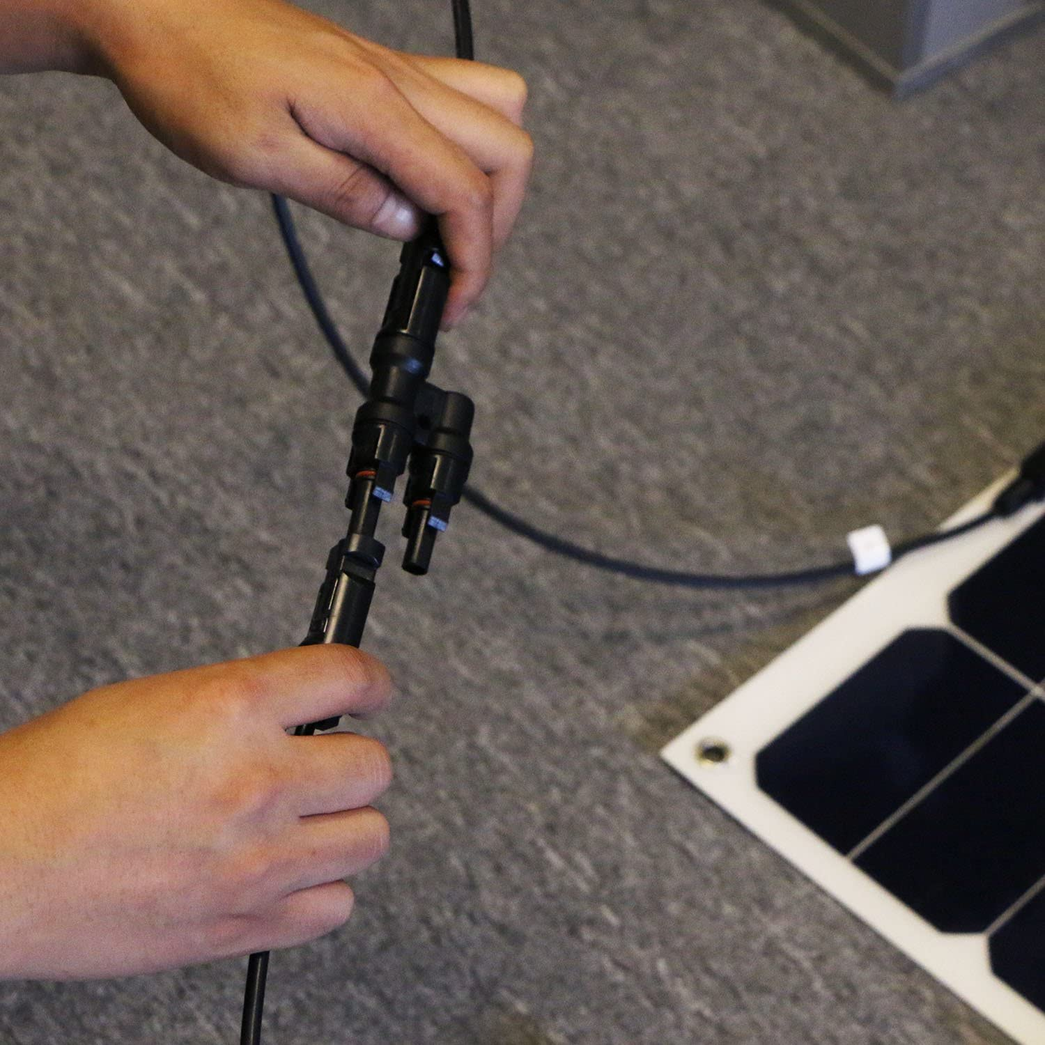 ALLPOWERS Accessories connecteur Y solaire MMF+FFM paire IP67