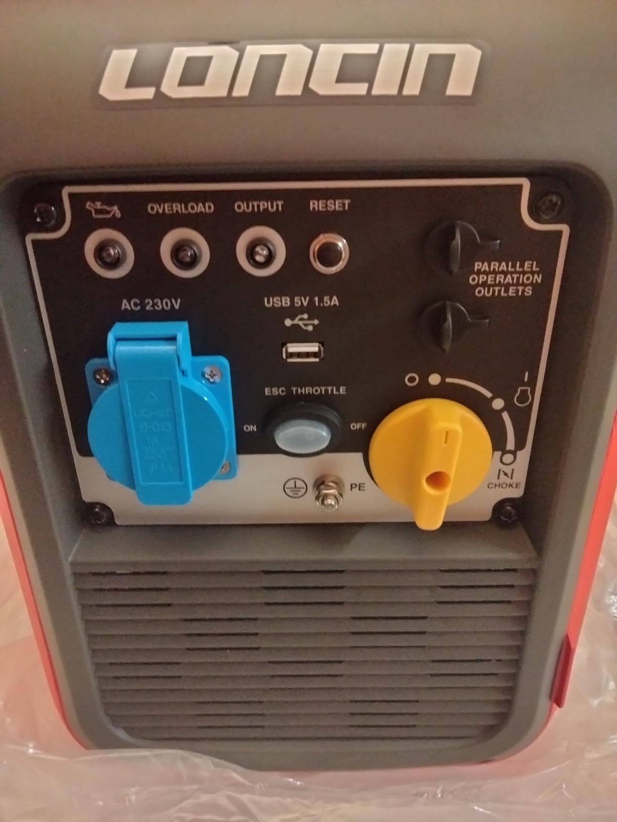 Loncin GR2300iS groupe électrogène inverter 2300W USB rouge