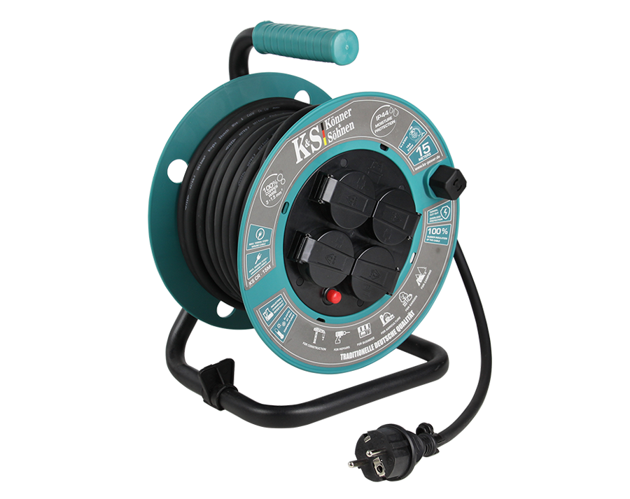 Könner & Söhnen K&S BASIC KS CR-15M rallonge 15 m IP44 4 prises