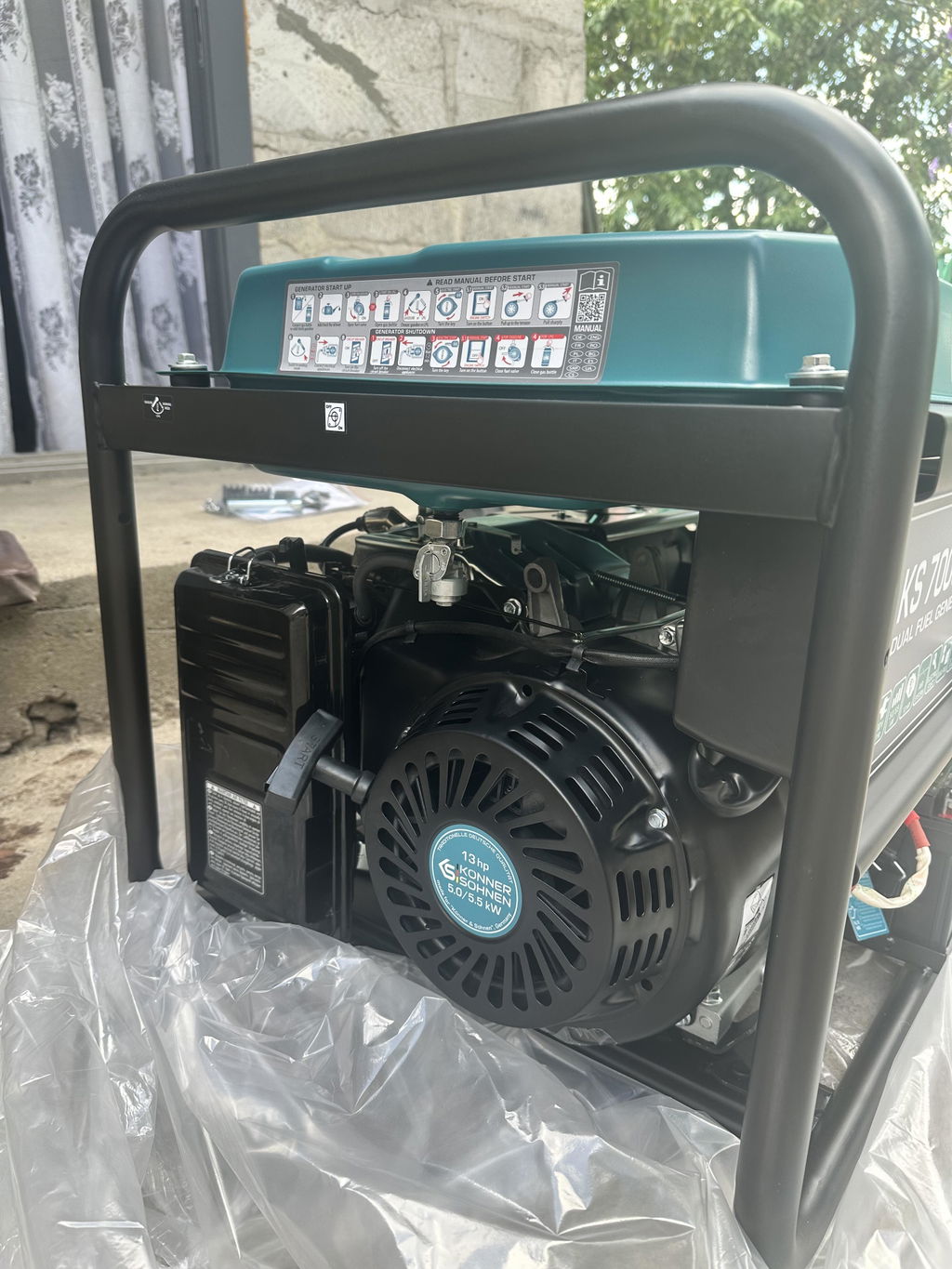 Könner & Söhnen DUAL FUEL KS 7000E G groupe électrogène essence-gaz 6 kW