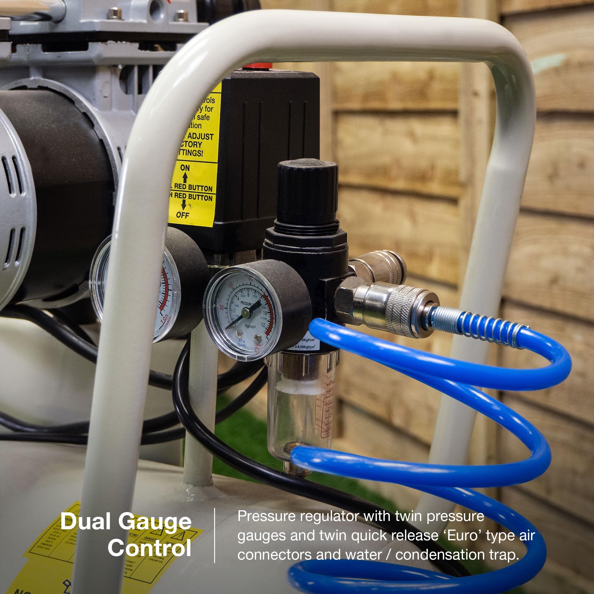 Hyundai Compresseur silent 50L 2HP 100PSI blanc