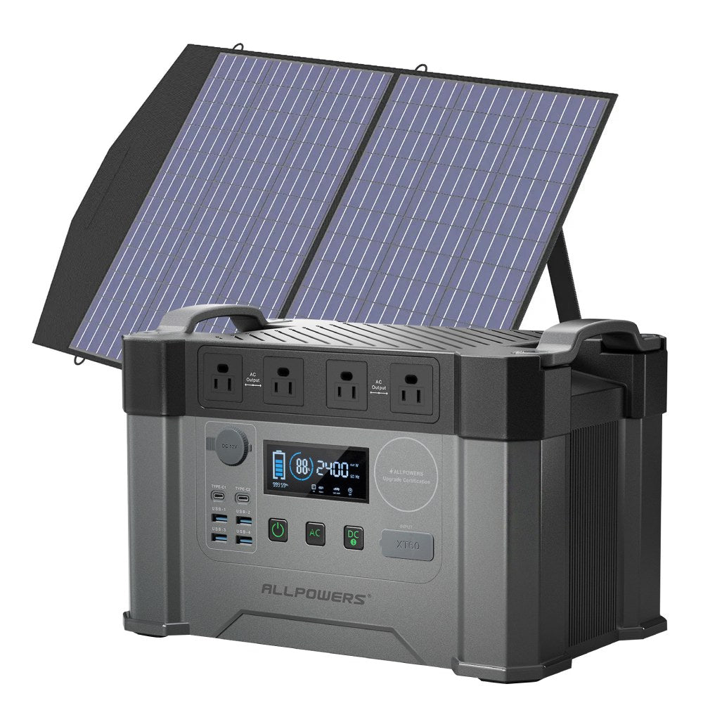 ALLPOWERS S2000 Pro station d'énergie portable 2400W + panneau 100W