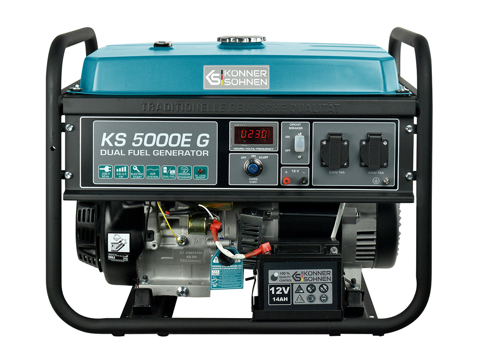 Könner & Söhnen DUAL FUEL KS 5000E G groupe électrogène gaz