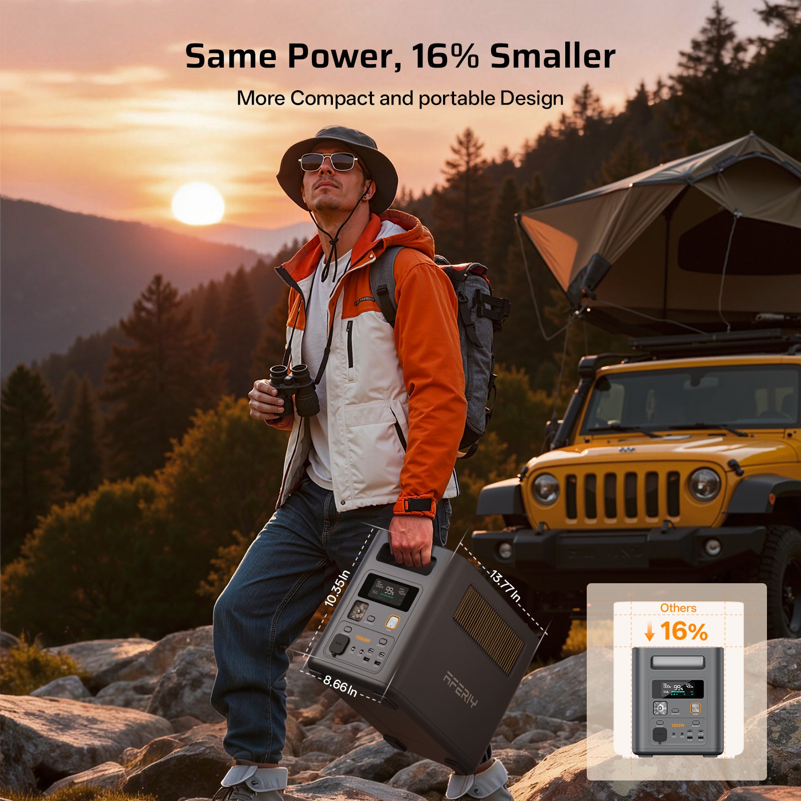 AFERIY Nomad1800 Pro P180 Station 1800W 1024Wh LiFePO4
