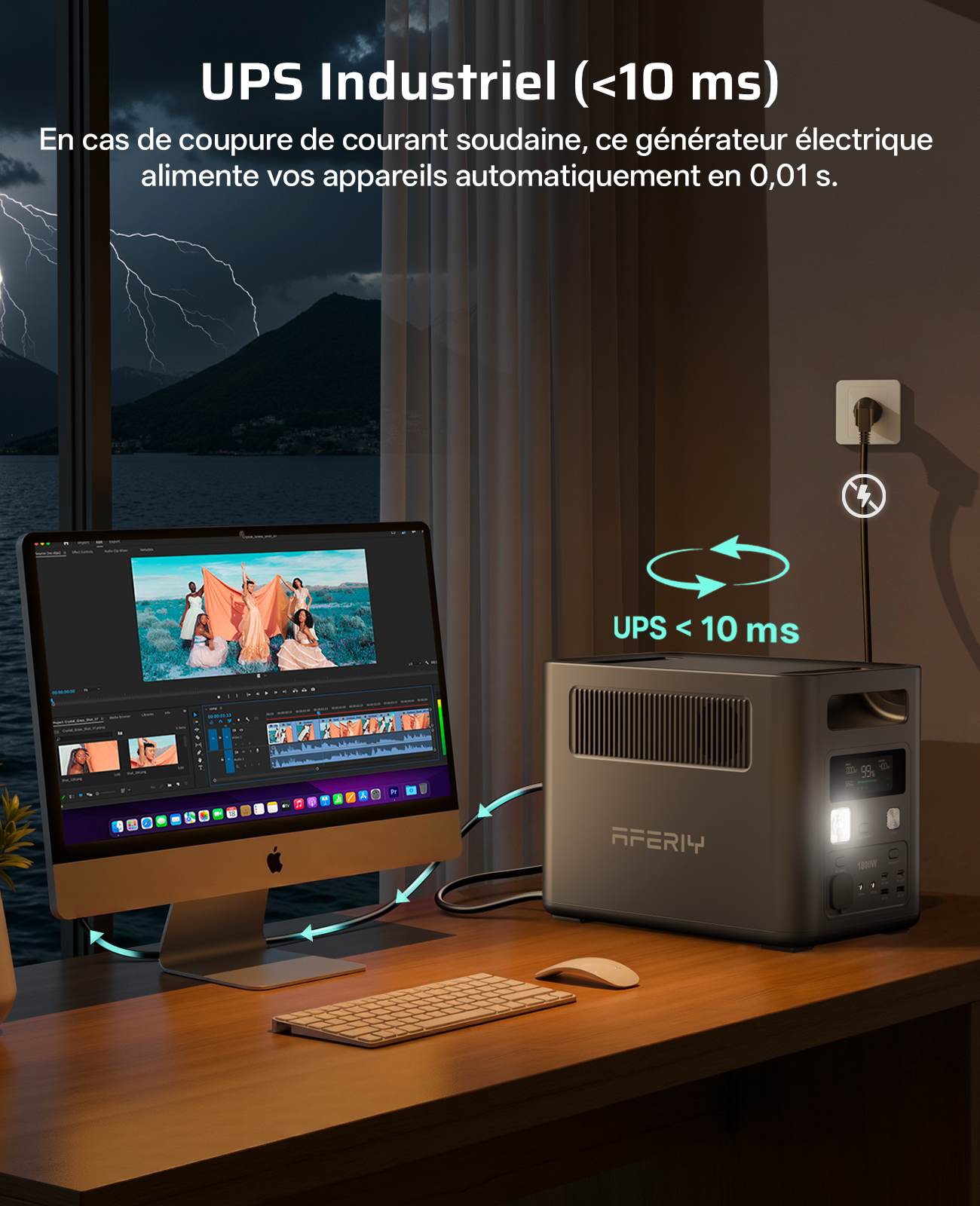 AFERIY Nomad1800 P180 Station énergie 1800W 1024Wh