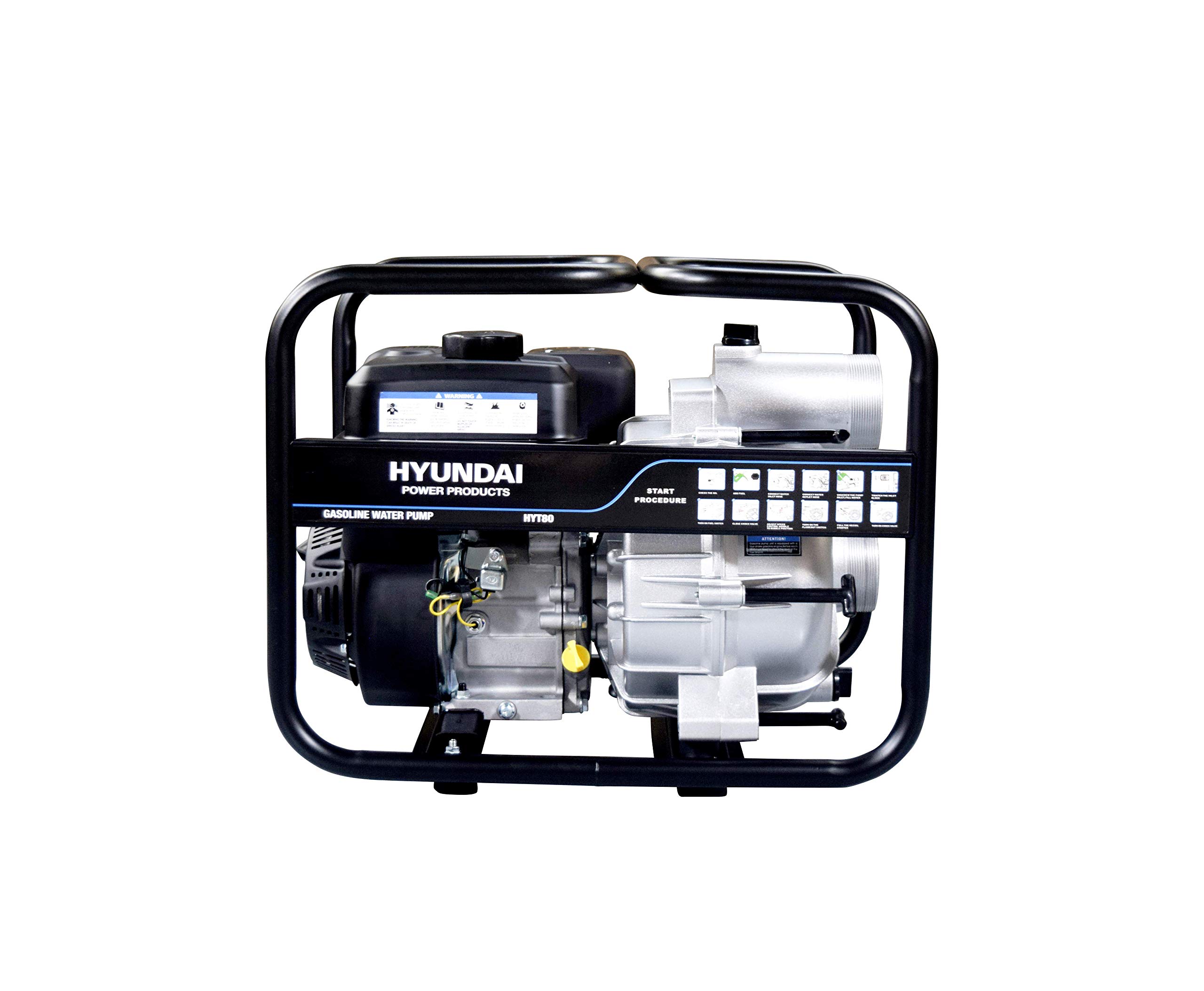 Hyundai HYT80 motopompe thermique essence eaux chargées 212cc