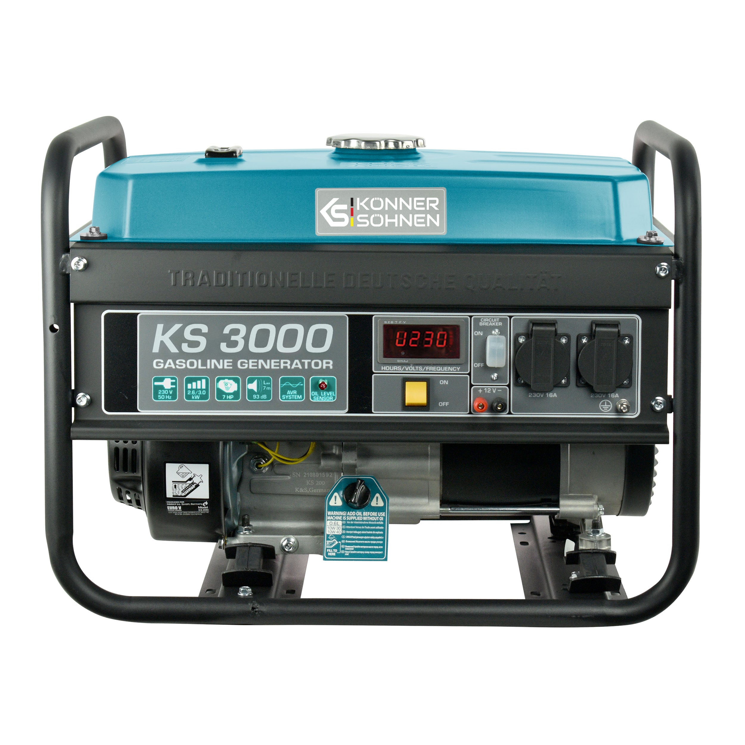 Könner & Söhnen KS 3000 groupe électrogène essence 230V AVR