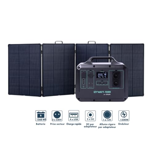 Orium Izywatt 1500 LFP station énergie + panneau 315W