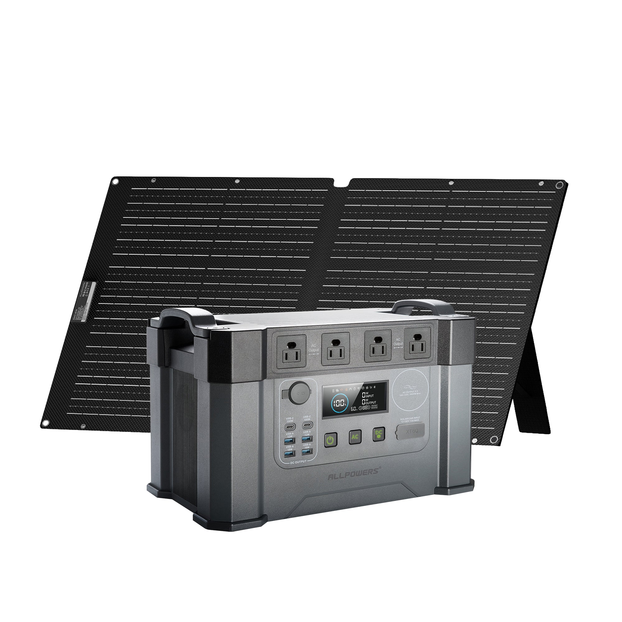 ALLPOWERS S2000 Pro station d'énergie portable 2400W + panneau 100W