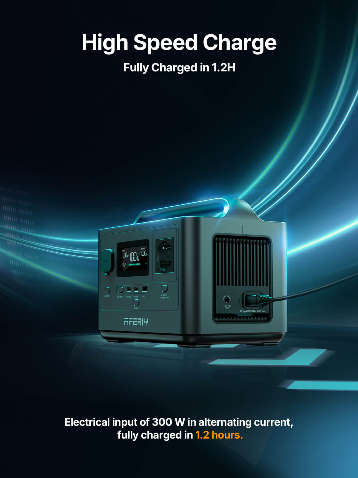 AFERIY Nomad400 P040 station énergie 400W 256Wh