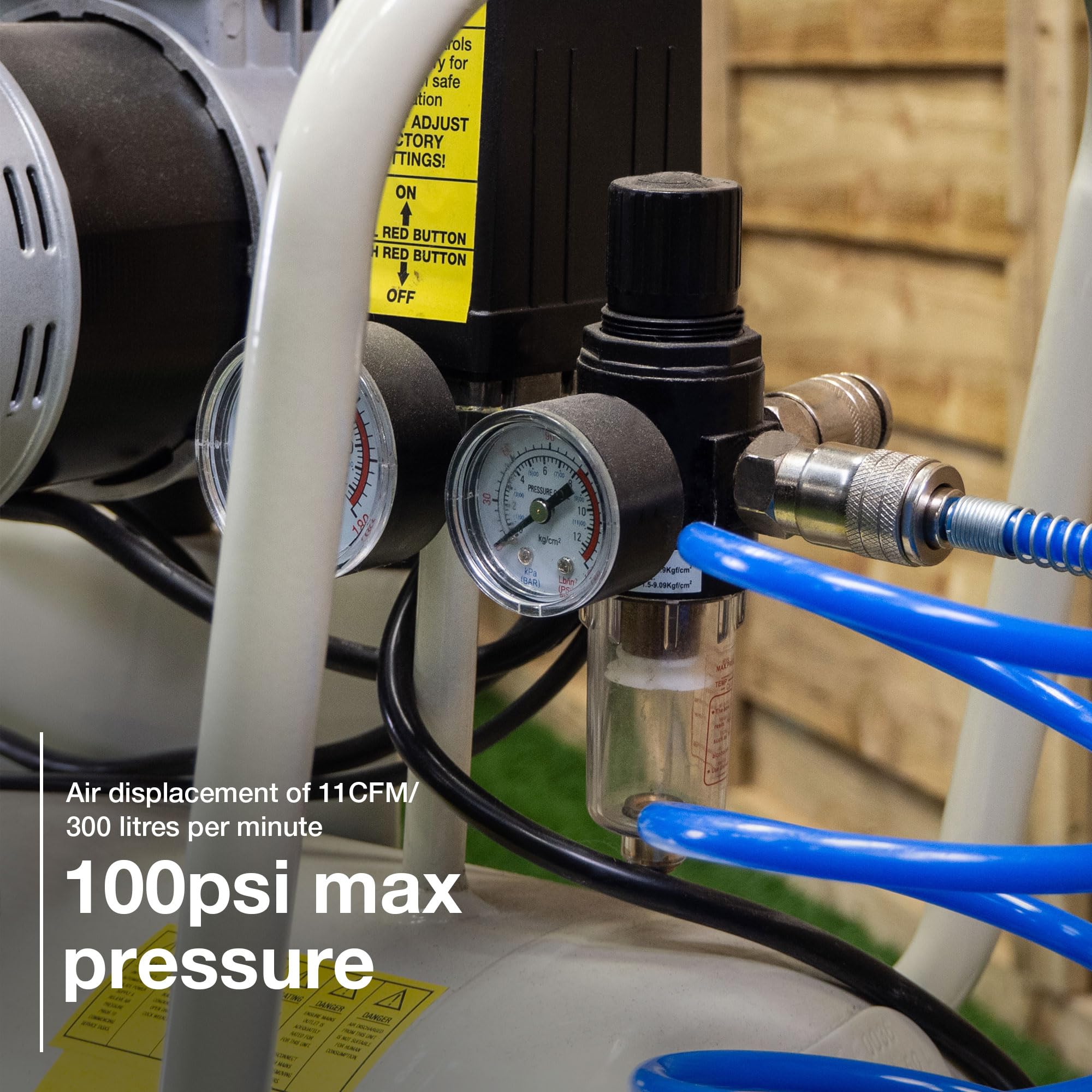 Hyundai Compresseur silent 50L 2HP 100PSI blanc