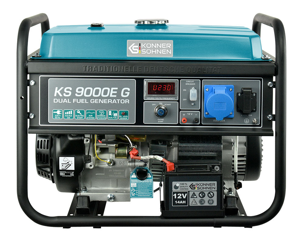 Könner & Söhnen DUAL FUEL KS 9000E G groupe électrogène essence gaz 6 kW