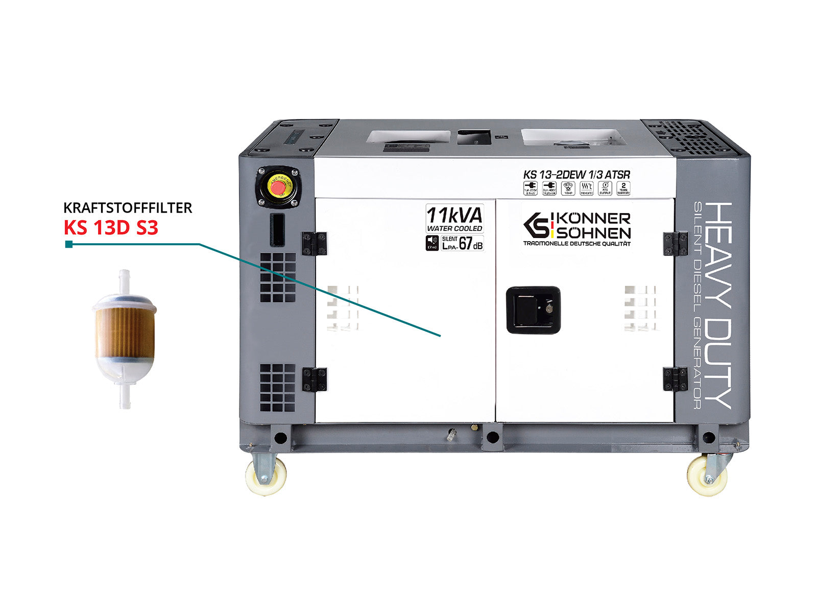 Könner & Söhnen HEAVY DUTY KS 13D S3 filtre carburant diesel