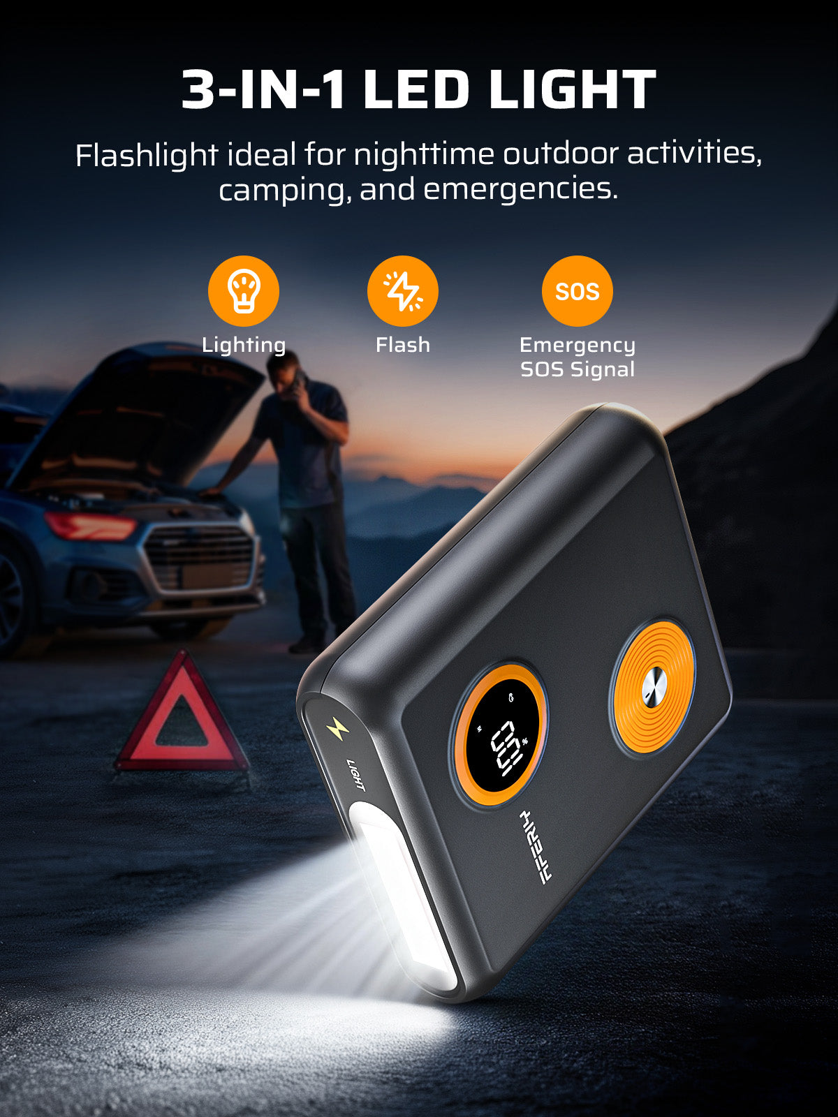 AFERIY GK03 booster batterie 12V 2000A