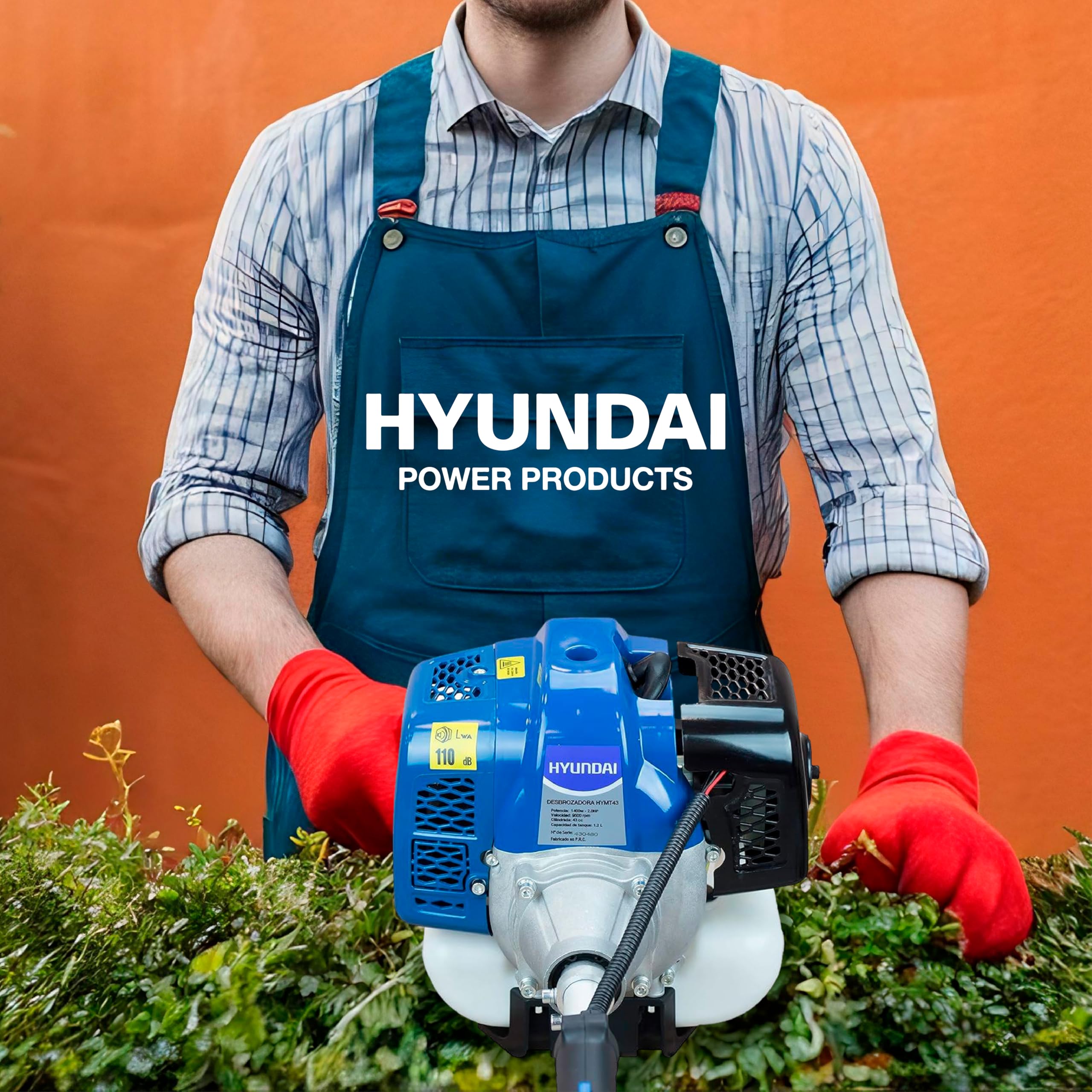Hyundai Garden Tools HY-HYMT43 débroussailleuse thermique 4 en 1 43 cc