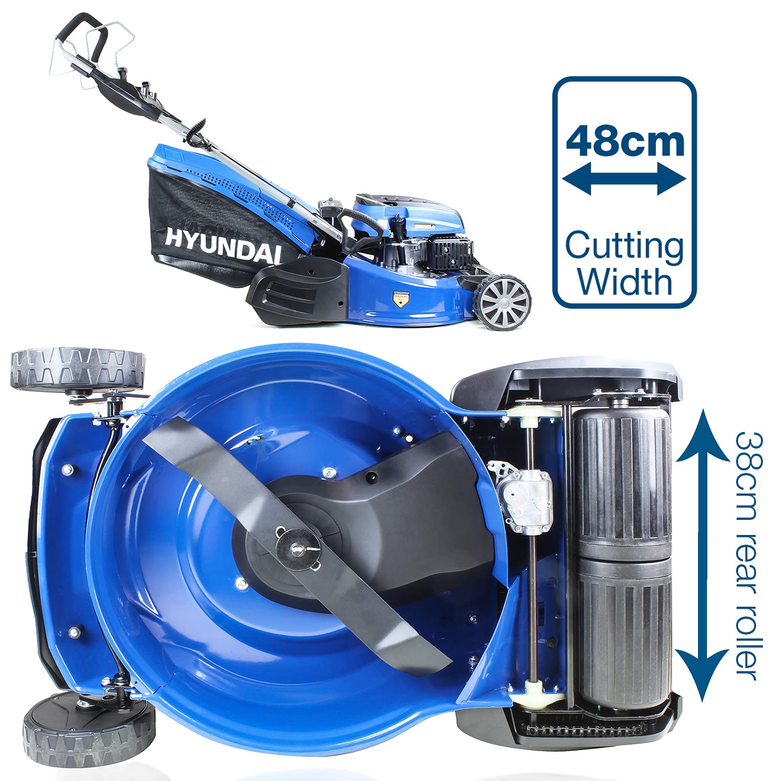 Hyundai HYM480SPER tondeuse essence autopropulsée 48 cm 70 L