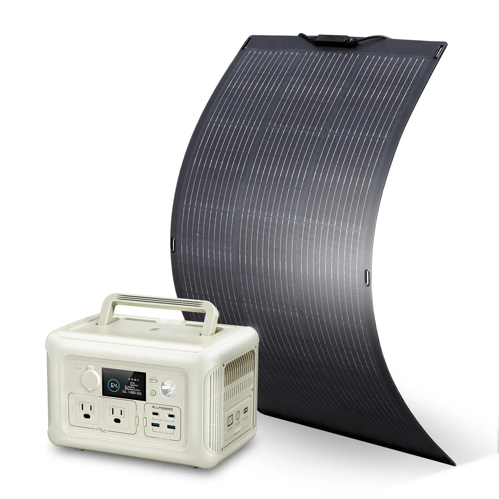 ALLPOWERS Solar Generator R600 station portable 299Wh 600W + panneau 100W