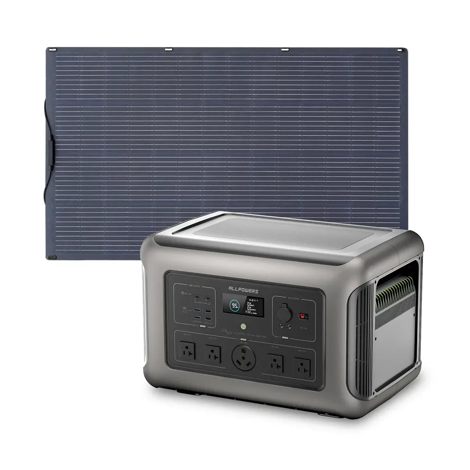 ALLPOWERS R3500 station d'énergie portable 3200W kit SF200 200W