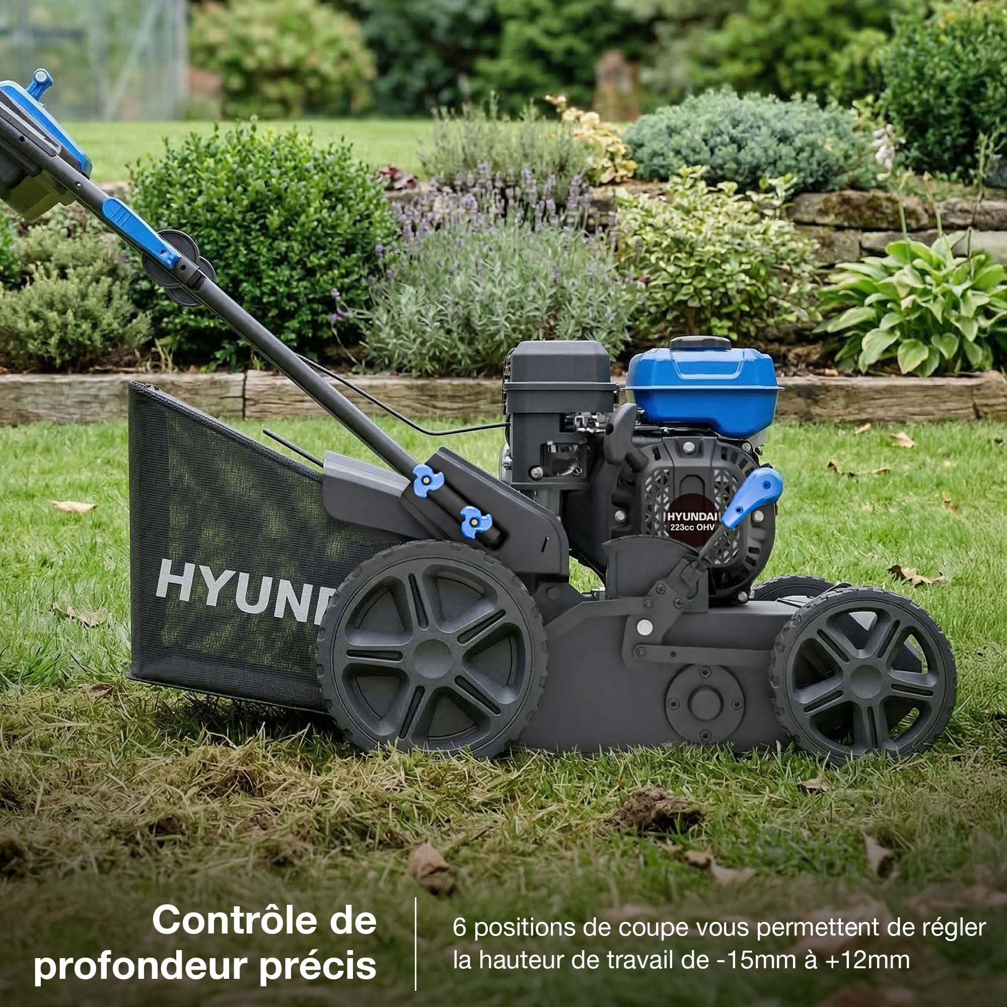 Hyundai Garden Tools HYSC225X scarificateur essence 44cm 45L
