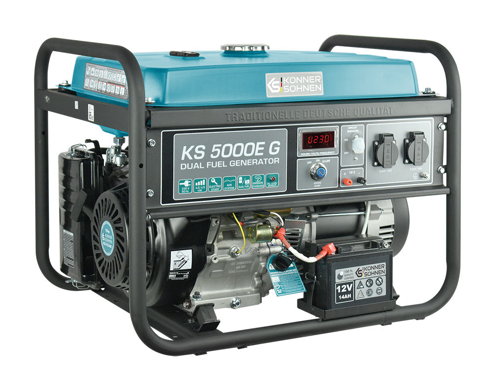 Könner & Söhnen DUAL FUEL KS 5000E G groupe électrogène gaz