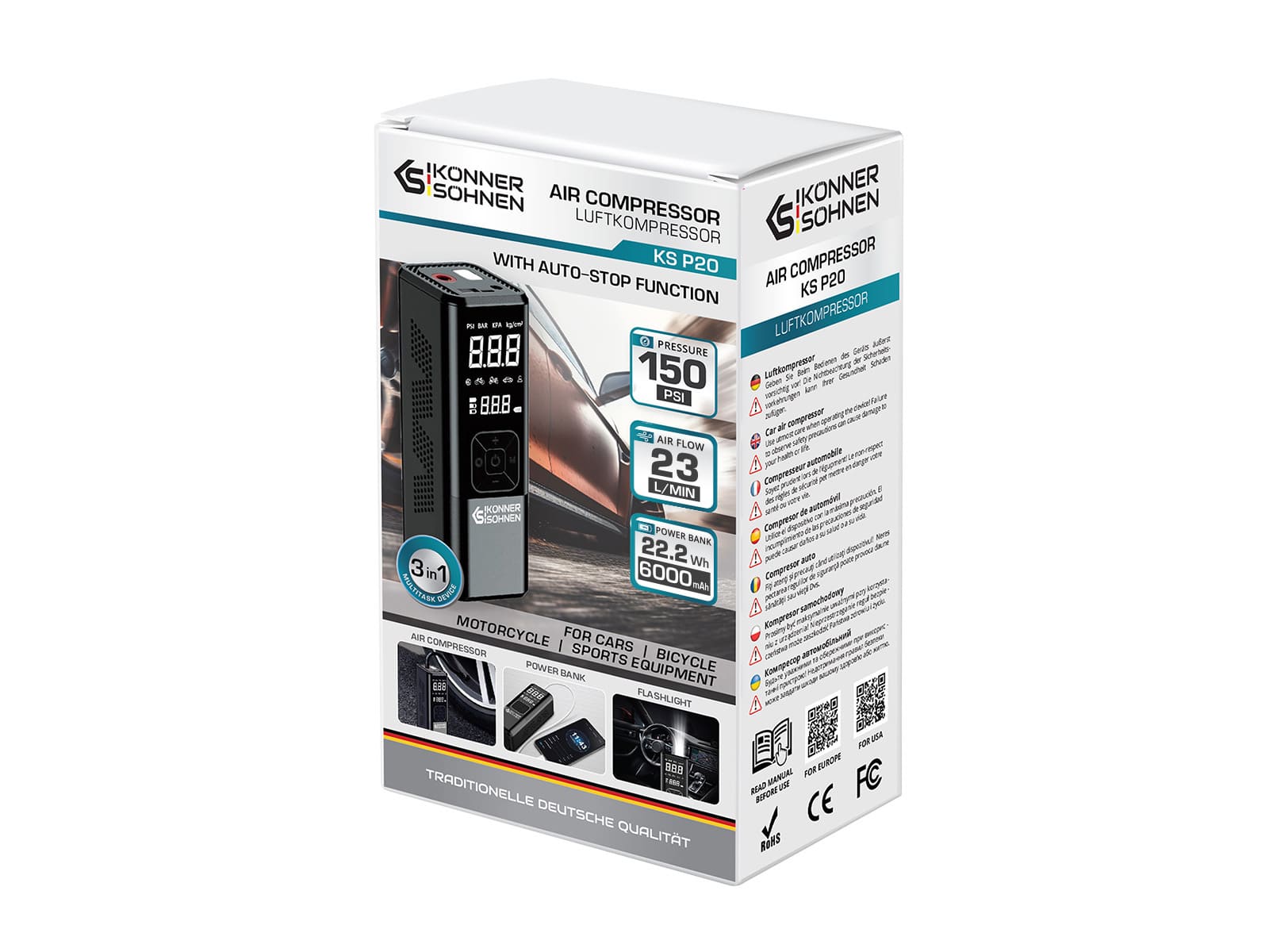 Könner & Söhnen K&S BASIC KS P20 compresseur batterie