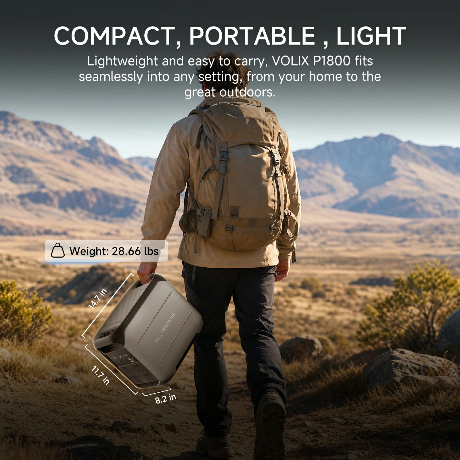 ALLPOWERS P1800 station énergie portable 1800W 1024Wh
