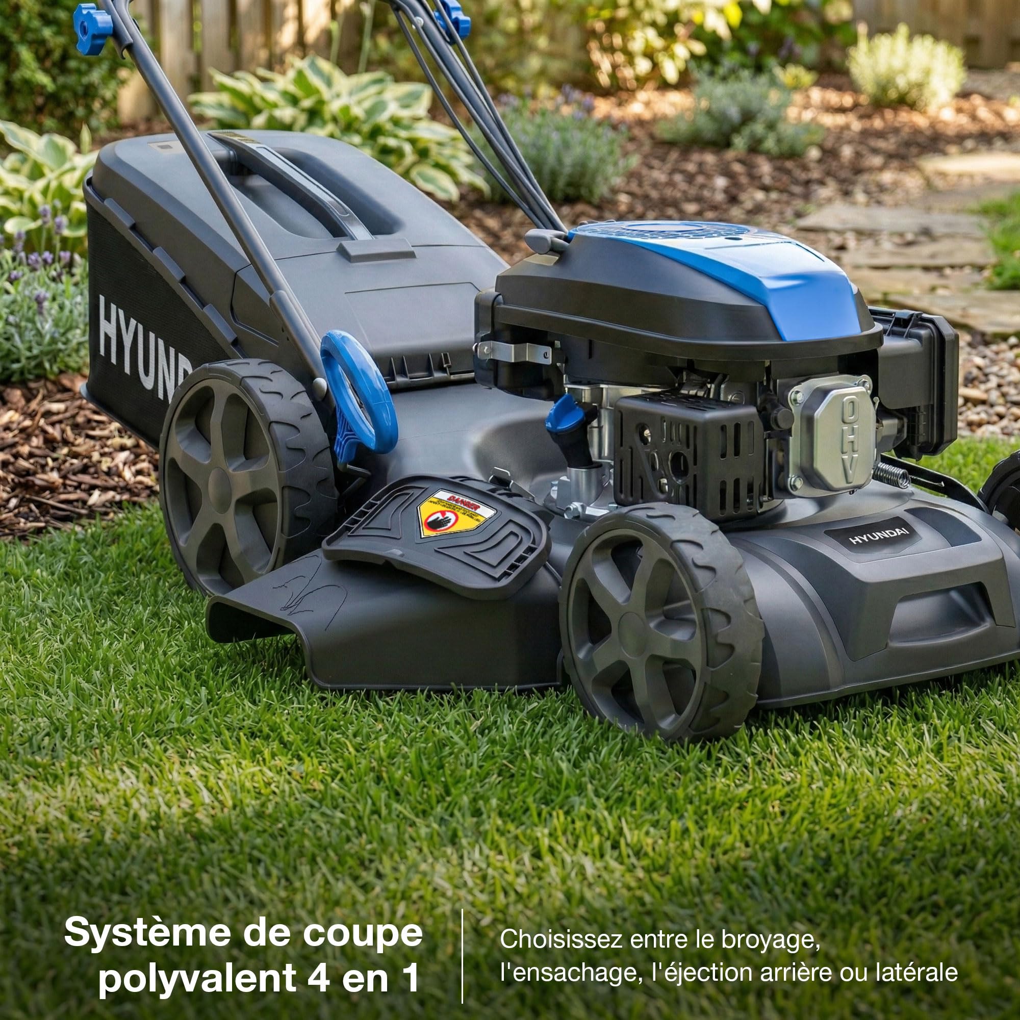 Hyundai HYM18150SPX tondeuse thermique autotractée 46 cm 60 L