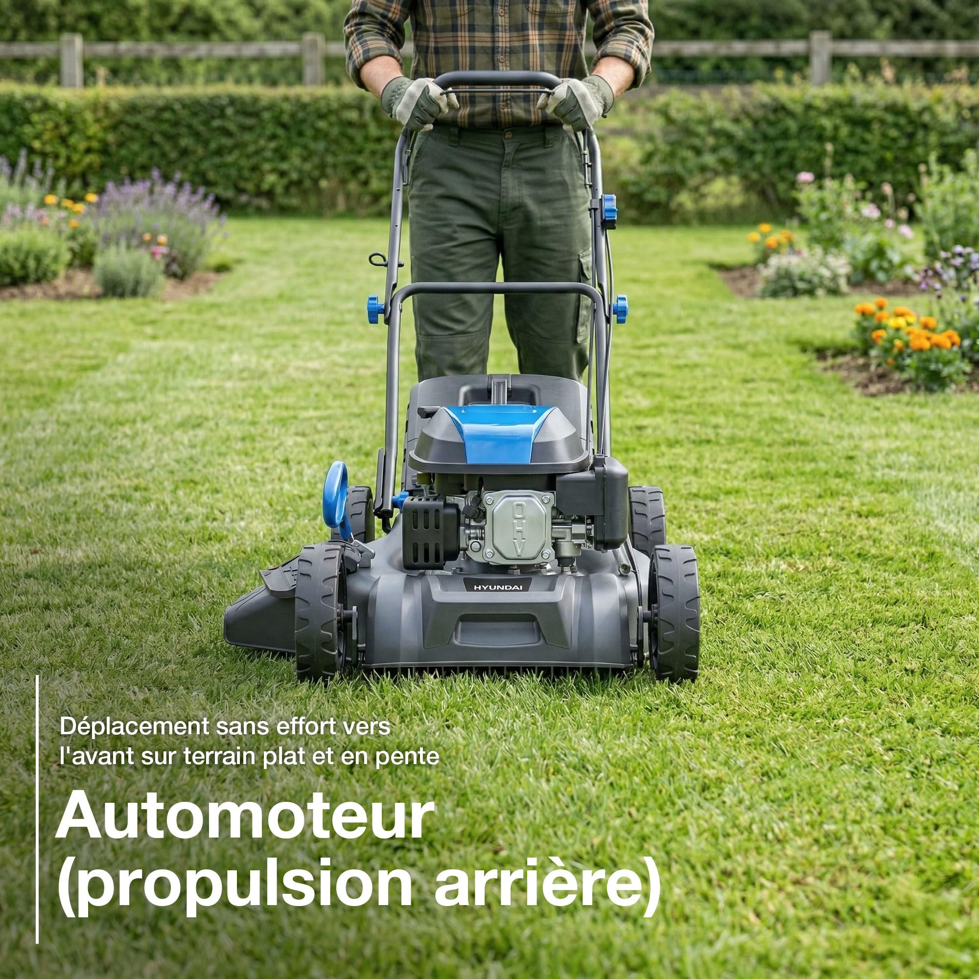 Hyundai HYM20200SPX tondeuse thermique autotractée 51 cm 60 L