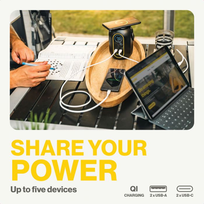 Powertec Kit Tactic Solaire 24W + station 54000mAh 140W