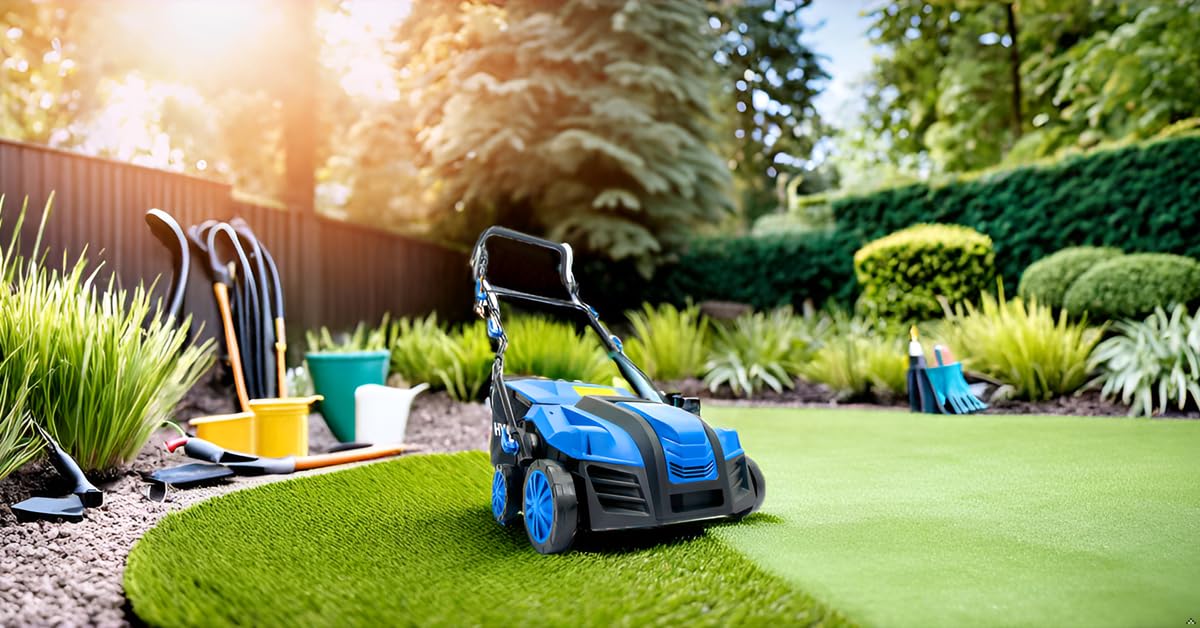 Hyundai Garden Tools HYSW2000E balai gazon 2000 W 40 cm 55 L