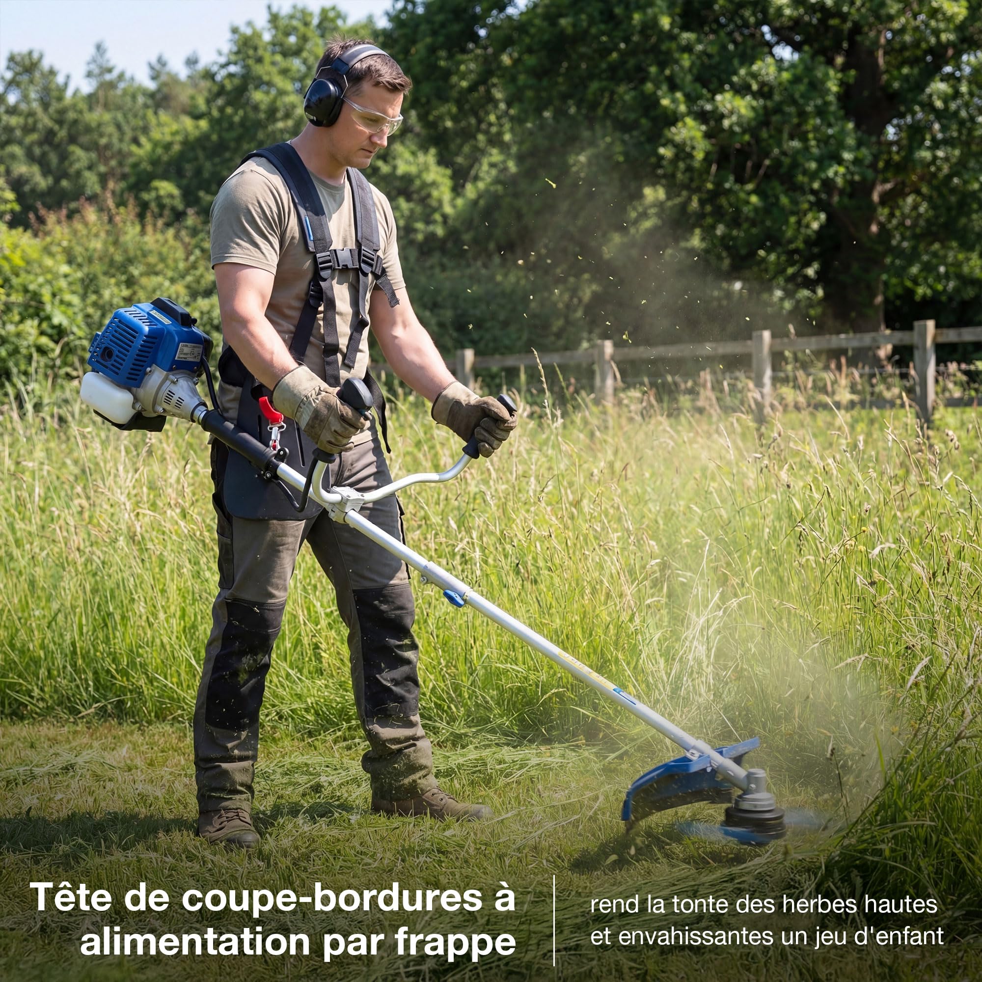Hyundai HYBC5600X débroussailleuse thermique 56 cm3 2-en-1