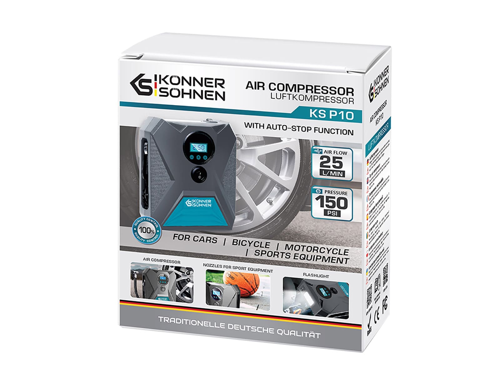 Könner & Söhnen K&S BASIC KS P10 Compresseur voiture 25 L/min